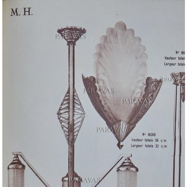 Pair of French Art Deco Wall Sconces by Marcel Hudry & Val Saint Lambert 1920 France - 2 Pairs Available For Sale - Image 9 of 9