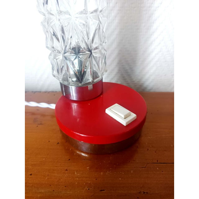 Space Age Glass Night Light, 1970s For Sale - Image 4 of 10