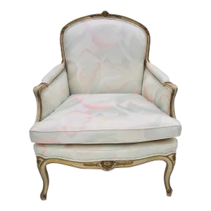 Vintage French Provincial Upholstered Lounge Chair