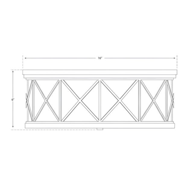 Visual Comfort Suzanne Kasler for Visual Comfort Signature Montpelier Large Flush Mount in Bronze with Frosted Glass For Sale - Image 4 of 4