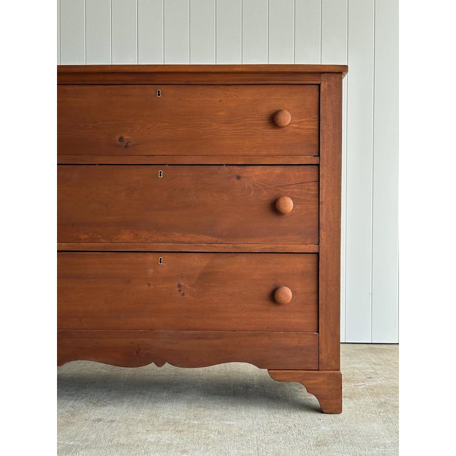 Late 19th Century Late 19th Century Antique Pine Chest of Drawers For Sale - Image 5 of 18
