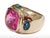 Contemporary Christina Addison 18kt Bonheur Ring With Lemon Citrine and Pink Topaz and Diamonds For Sale - Image 3 of 12