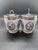 Mid-Century Modern Set of Two, Vintage Royal Worcester Porcelain Egg Coddler, "Eggs (Blue)" Pattern For Sale - Image 3 of 5
