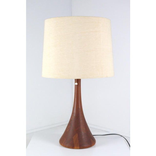 Large Wooden Table Lamp from Domus For Sale - Image 4 of 16