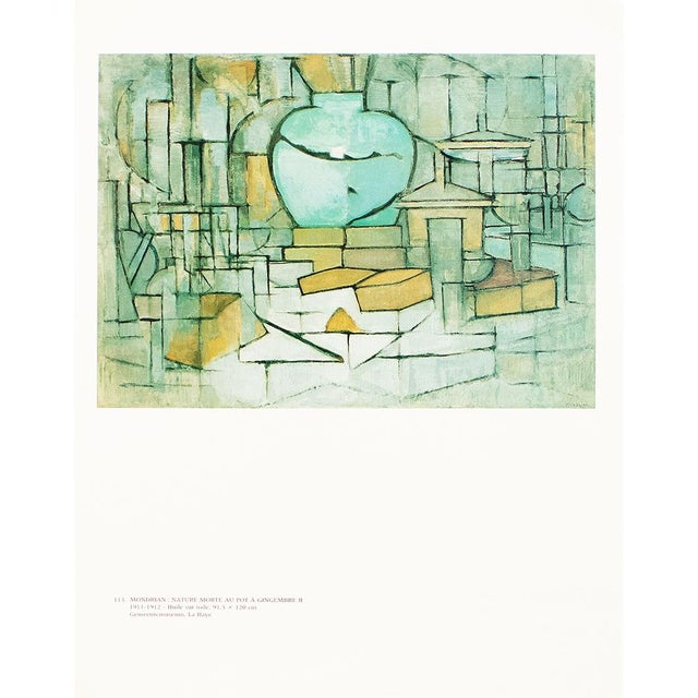 1991 After Piet Mondrian "Still Life With Gingerpot 2", Full-Color Parisian Print For Sale In Dallas - Image 6 of 7