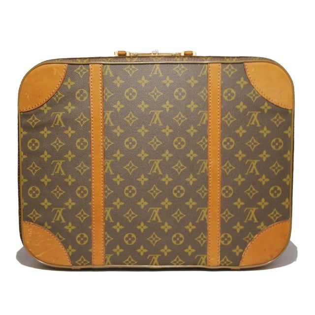 Maroon Vintage Suitcase from Louis Vuitton For Sale - Image 8 of 11
