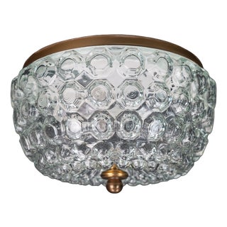 Vintage Bubble Glass Model A 637 Flush Mount from Glashütte Limburg, 1970s For Sale