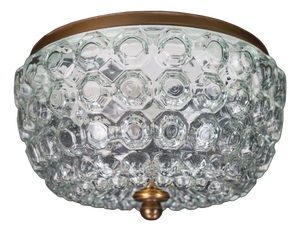 Vintage Bubble Glass Model A 637 Flush Mount from Glashütte Limburg, 1970s