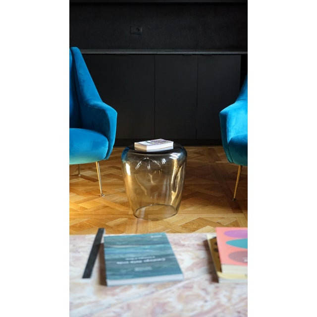Isola Fumè Side Table in Murano Blown Glass from Kanz For Sale - Image 7 of 8