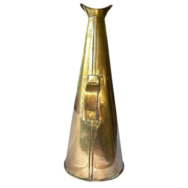 Ralph Lauren Antique Early 20th Century Brass Nautical Megaphone For Sale - Image 4 of 7
