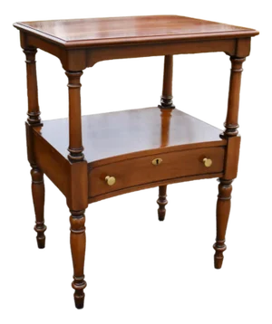 Vintage Statton CherryWood Americana Style Side Table W/Drawer