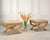 A handsome labeled pair of Neoclassical curule-form "d'Orsay" bench seats or ottomans designed by Michael Taylor, San...