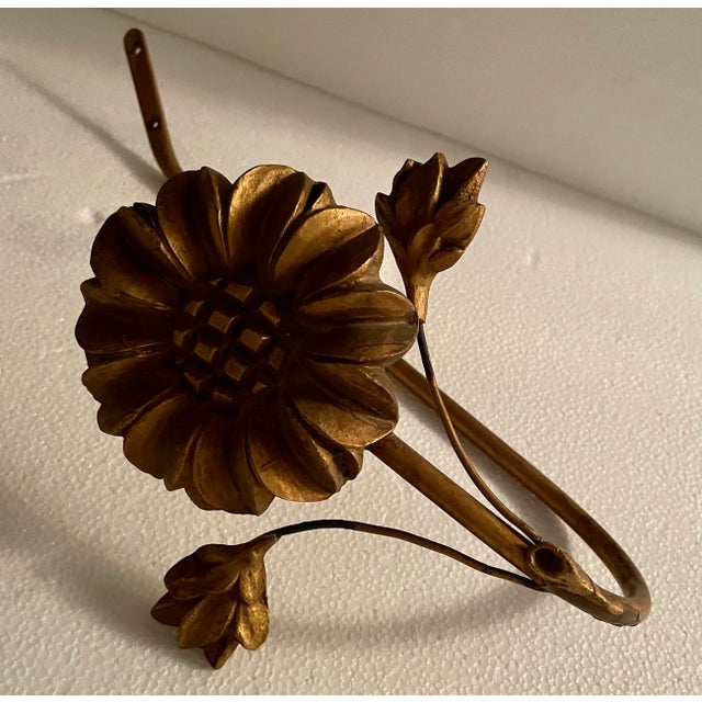 Vintage Gold Wash Curtain Tiebacks- a Pair For Sale - Image 9 of 10