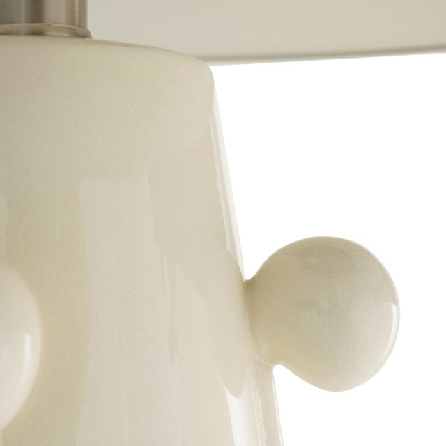2020s Arteriors Home Miriam White Ceramic Lamp For Sale - Image 5 of 9