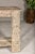 Mughal Style Whitewash Console Table with Carved Apron and Lower Shelf For Sale - Image 11 of 12