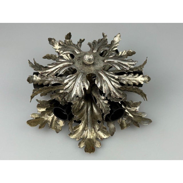 Metal Florentine Wall or Ceiling Lamp in Metal from Banci Firenze, 1960s-1970s For Sale - Image 7 of 18