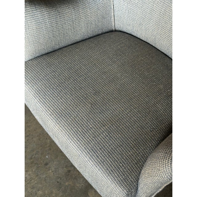 Gray 1950s Swedish Organic Lounge Barrel Chair Attributed to Lawrence Peabody for Selig For Sale - Image 8 of 12