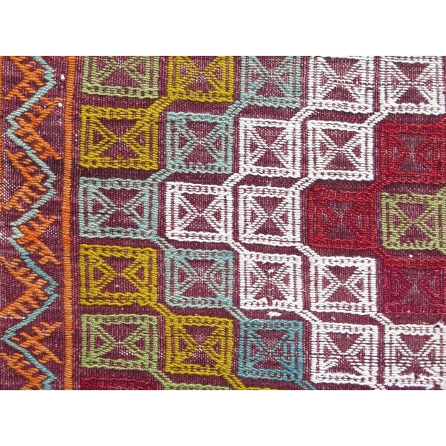 1960s Nomadic Mini Kilim Rug - 34"x47" For Sale - Image 4 of 12