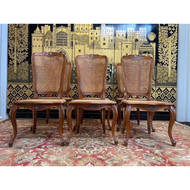 Louis XV Cane Chairs, Set of 6 For Sale - Image 11 of 11
