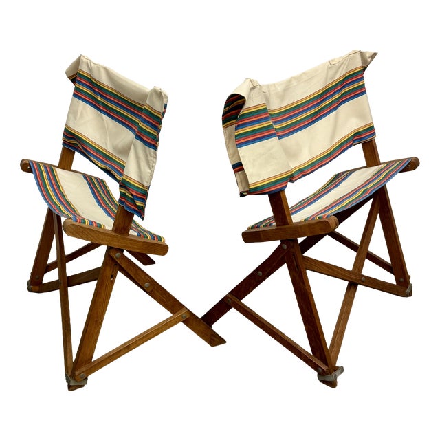 Praia Folding Chairs by Piergiacomo Castiglioni for Gavina, 1960s, Set of 2 For Sale