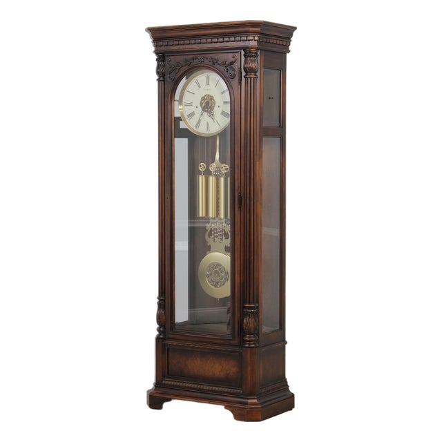 Howard Miller Trestle Tall Case Grandfather Floor Clock For Sale
