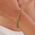 Dark Green Modern 1.86ct Round Cut Emerald Tennis Bangle Bracelet in 14k Yellow Gold For Sale - Image 8 of 17