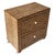 Rich in craftsmanship and timeless character, this vintage Indian teak nightstand showcases an intricate hand-inlaid...