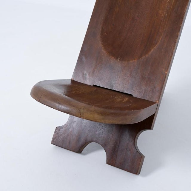 Rustic Wooden African Chair, 1970s For Sale - Image 17 of 18