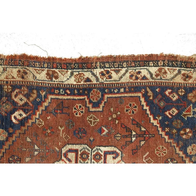 Antique Middle Eastern Hand-Woven Rug, 1880s For Sale - Image 11 of 18