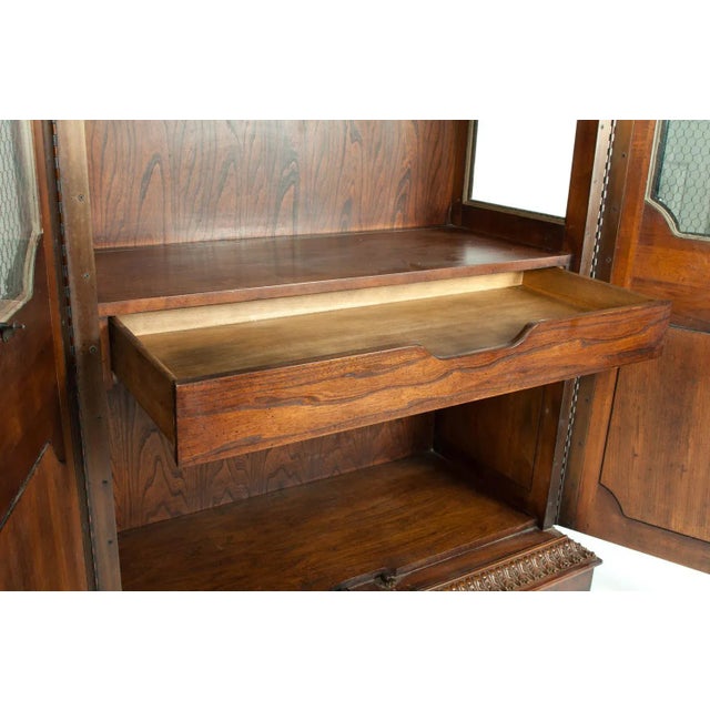 Vintage Study Room or Bookcase Vitrine Display Cabinet For Sale - Image 10 of 13