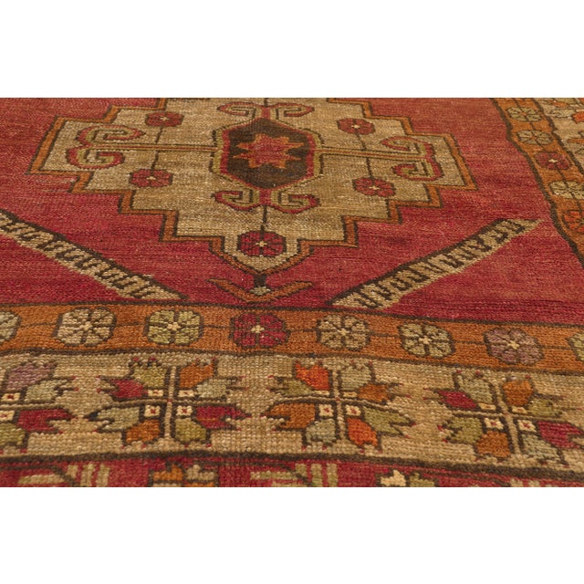 Mid 20th Century Vintage Turkish Oushak Rug, 05'04 X 12'03 For Sale - Image 5 of 10