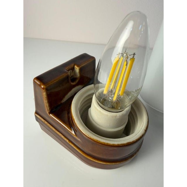 Brown Model 6080 Wall Lamp by Sigvard Bernadotte for Ifö For Sale - Image 10 of 11