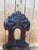 Pair of 18th-century alsatian chairs in dark-stained solid wood, in the german baroque style with louis xiii influences....
