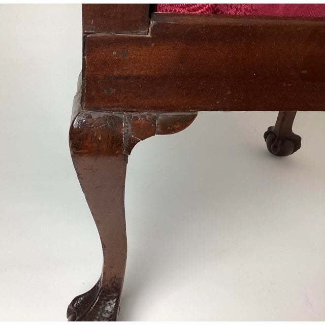 Early 20th Century Early 20th Century Chippendale Mahogany Childs Corner Chair With Claw & Ball Feet For Sale - Image 5 of 11