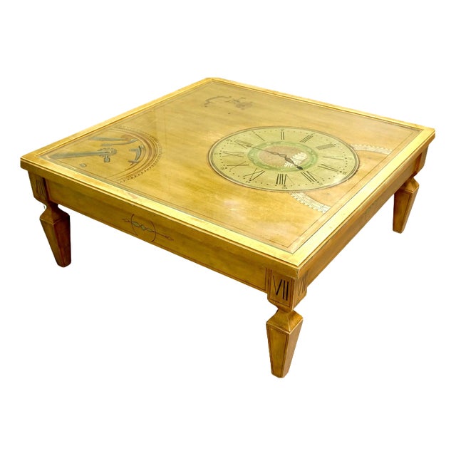 French 7 O'Clock Style Coffee Table, 1960s For Sale