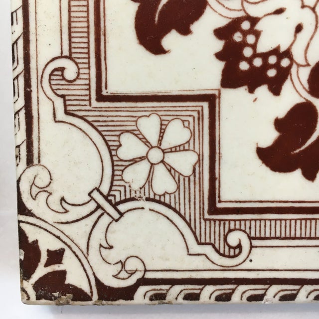 Victorian Josiah Wedgwood & Sons Tile - Brown For Sale In Baltimore - Image 6 of 7