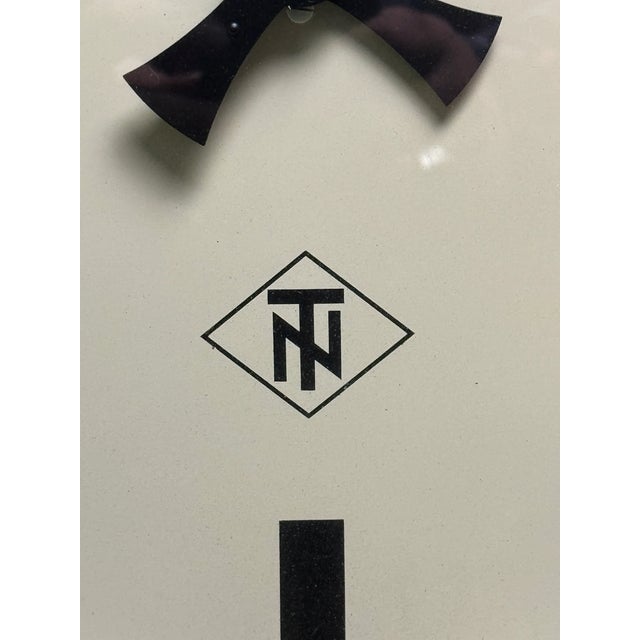 Black Large Bakelite Factory Clock from TN Tele Norma, West Germany, 1940s For Sale - Image 8 of 9