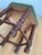 Vintage Mid-Century Oak Footstool With Geometric Needlepoint Tapestry For Sale - Image 9 of 9