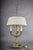 Antique Brass Bouillotte Lamp, Three-Arm Candelabra Form — French, 19th Century For Sale - Image 11 of 13