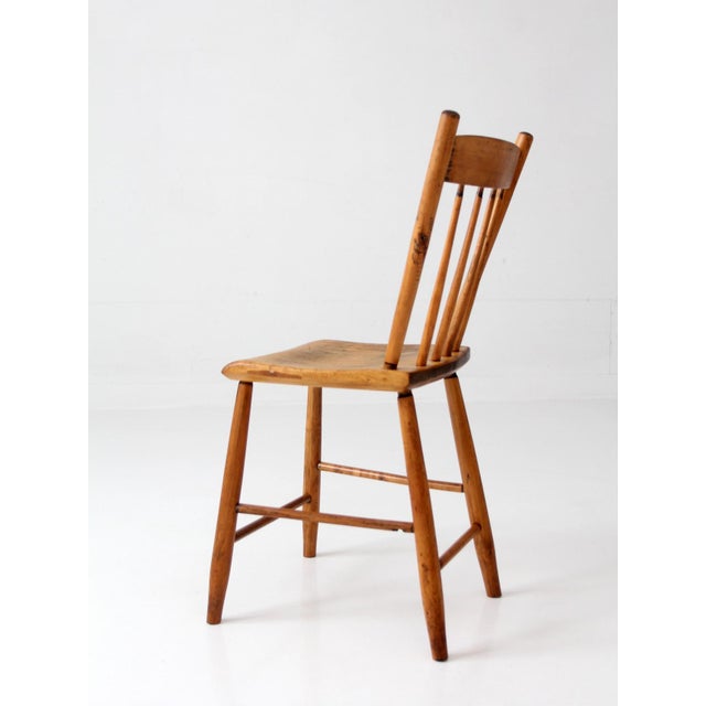 Antique Plank Seat Chair For Sale - Image 14 of 15