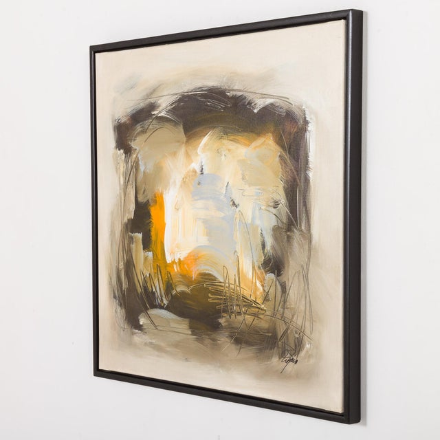 Danish Artist, Abstract Composition, Late 20th Century, Acrylic on Canvas For Sale - Image 7 of 7