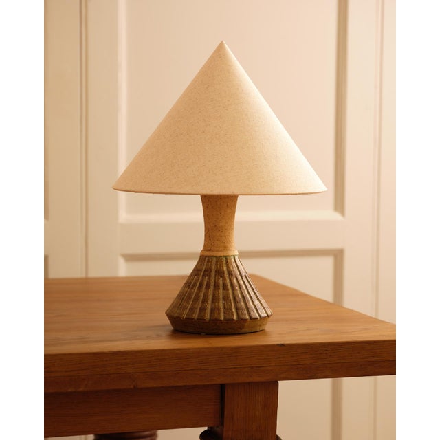 Ceramic Vintage Table Lamps by Chirs Haskevm, Denmark, 1960s, Set of 2 For Sale - Image 7 of 9