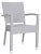 Modern Outdoor Stacking Armchair in Grey - a Pair For Sale - Image 3 of 10