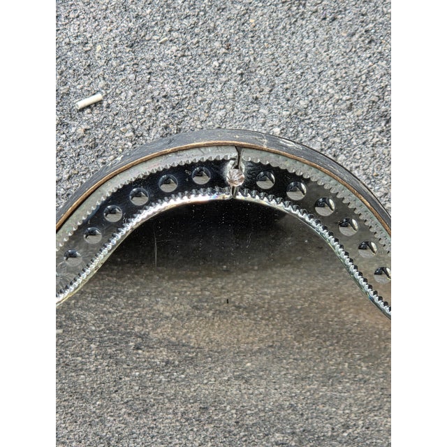 1910s Art Nouveau Etched and Scalloped Table Mirror, Venice, 1910s For Sale - Image 5 of 9