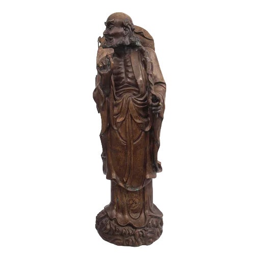 Bronze Figure of Bodhidharma For Sale