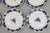 Early 19th Century Antique Early 19th Century Chinese Export Blue and White Porcelain Dinner Plates With Grape Leaf Border - Set of 6 For Sale - Image 5 of 17