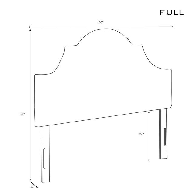 Full Headboard in Monaco Citronella For Sale In Chicago - Image 6 of 6
