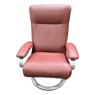 Red Leather Recliner Chair For Sale
