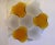 Metal Martinelli Luce 1963 White and Orange Glass Wall or Flush Lights - a Pair For Sale - Image 7 of 11