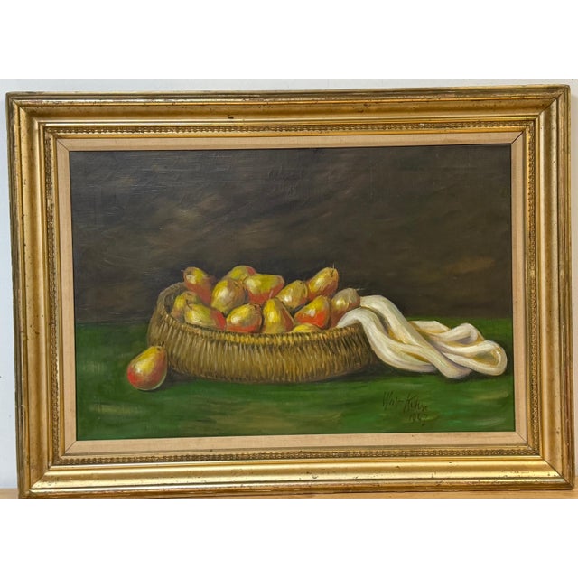 Walt Kuhn (1877–1949) Still Life with Pears in Basket, 1947 For Sale - Image 12 of 15